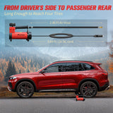 AVID POWER 12V DC Tire Inflator Portable Air Compressor, Compact Air Pump w/Copper Motor, Easy Operation 12V Tire Pump w/ 3 Adapters