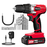 AVID POWER 20V Cordless Electric Power Drill Driver Set 3/8“ for Home DIY