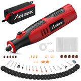 AVID POWER 8V Cordless Rotary Tool 5 Speeds Dog Nail Grinder 4 LED Lightss and 60pcs Accessories Kit for Carving, Engraving, Cutting