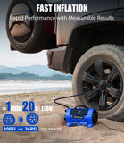 AVID POWER Portable Tire Inflator Air Compressor, 110V AC/12V DC Dual Power, Fast-Inflating Air Pump with 5 Preset Modes, Digital LCD Gauge, Inflation & Deflation for Car, Bike Tires & Air Mattresses