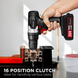 AVID POWER 20V Cordless Drill Set for Home DIY & Beginner Projects - Lightweight Power Drill with Battery & 22 Accessories, 3/8" Keyless Chuck, Ideal for Furniture Assembly & Household Repairs (Black)