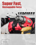 AVID POWER 12V Cordless Drill, 3/8-Inch Keyless Chuck, High-Speed 1400 RPM & 25+1 Torque Control, Electric Power Drill Kit with 21pcs Bits, Battery and Charger