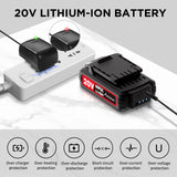 AVID POWER 20V Cordless Drill Set for Home DIY & Beginner Projects - Lightweight Power Drill with Battery & 22 Accessories, 3/8" Keyless Chuck, Ideal for Furniture Assembly & Household Repairs (Black)