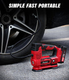 AVID POWER Tire Inflator Portable Air Compressor, 20V Cordless Car Tire Pump with Rechargeable Li-ion Battery, 12V Car Power Adapter, Digital Pressure Gauge