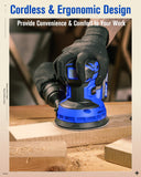 AVID POWER 20V Cordless Random Orbital Sander Tool 5”, 6 Variable Speeds Battery Sander, 7000-11000 RPM, 2.0Ah Battery, Charger, 30 Pcs Sandpapers, Dust Collection Bag, Woodworking, Paint Removal
