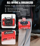 AVID POWER Tire Inflator Portable Air Compressor, 12V DC/110V AC Car Tire Pump with Inflation and Deflation, 5 Preset Modes, Digital LCD Pressure Gauge for Car Tires, Air Mattress and Small Inflatable