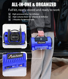 AVID POWER Portable Tire Inflator Air Compressor, 110V AC/12V DC Dual Power, Fast-Inflating Air Pump with 5 Preset Modes, Digital LCD Gauge, Inflation & Deflation for Car, Bike Tires & Air Mattresses