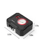 AVID POWER 12V Tire Inflator Portable Air Compressor, Portable Car Air Pump w/ 60 PSI Display Gauge and LED Light, Air Pump for Car Tires, Bike, Motorcycle, Compact, Lightweight (Dark Red)