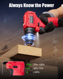 AVID POWER 12V Brushless Power Drill Set, 2-Speed Control, 3/8-Inch Keyless Chuck & 25+1 Position, Electric Drill Cordless Driver Kit with 2000mAh Battery, Charger and 22pcs Accessories