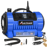 AVID POWER Portable Tire Inflator Air Compressor, 110V AC/12V DC Dual Power, Fast-Inflating Air Pump with 5 Preset Modes, Digital LCD Gauge, Inflation & Deflation for Car, Bike Tires & Air Mattresses