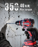AVID POWER Brushless Power Drill Set, 20V Cordless Drill Driver Kit with 2.0Ah Battery and Charger, 3/8-Inch Metal Chuck, 355 In-lbs Torque, 2-Variable Speed, 26 Position and 22pcs Accessories
