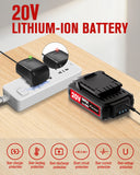 Cordless Drill Set with Battery and Charger, AVID POWER 20V MAX Lithium lon Power Drill Kit, 550RPM Variable Speed & 3/8-Inch Keyless Chuck,16 Position and 22pcs Drill Bits(Black)