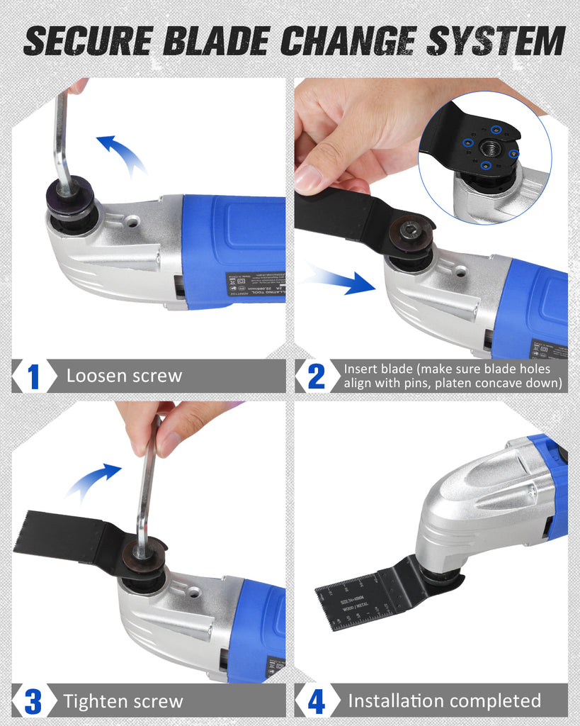 thumbnail image 2 of 11-Pack Oscillating Multi-Tool Saw Blades For Wood & Metal Cutting – MTP 2 of 6