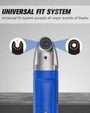 AVID POWER Oscillating Tool, 22000 OPM Electric Oscillating Multi Tool with 3°Oscillation Angle, Cutting, Sanding, Grinding, Scraping, 11 Accessories & Universal Interface-Blue