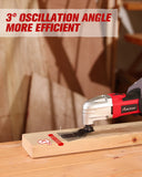 AVID POWER Oscillating Tool with 2.0A Motor, 22000 OPM Electric Oscillating Multi Tool with 3°Oscillation Angle, Cutting, Sanding, Grinding, Scraping, 11 Accessories & Quick-Change Interface