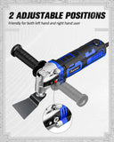 AVID POWER Oscillating Tool, 3.5-Amp Oscillating Multi Tool with 4.5° Oscillation Angle, 6 Variable Speeds and 13pcs Saw Accessories, Auxiliary Handle - Blue