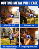 AVID POWER Angle Grinder, 7.5-Amp 4-1/2 inch Electric Grinder Power Tools with Grinding and Cutting Wheels and Auxiliary Handle for Cutting, Grinding, Polishing and Rust Removal - Blue