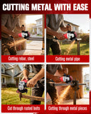 AVID POWER Angle Grinder, 7.5-Amp 4-1/2 inch Electric Grinder Power Tools with Grinding and Cutting Wheels and Auxiliary Handle for Cutting, Grinding, Polishing and Rust Removal - Red