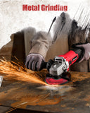 AVID POWER Angle Grinder 4-1/2 inch Electric Grinder Tools 750W 6 Amp Metal Grinder, 11500 RPM, with Grinding and Cutting Wheels, Auxiliary Handle, Wrench for Cutting and Grinding