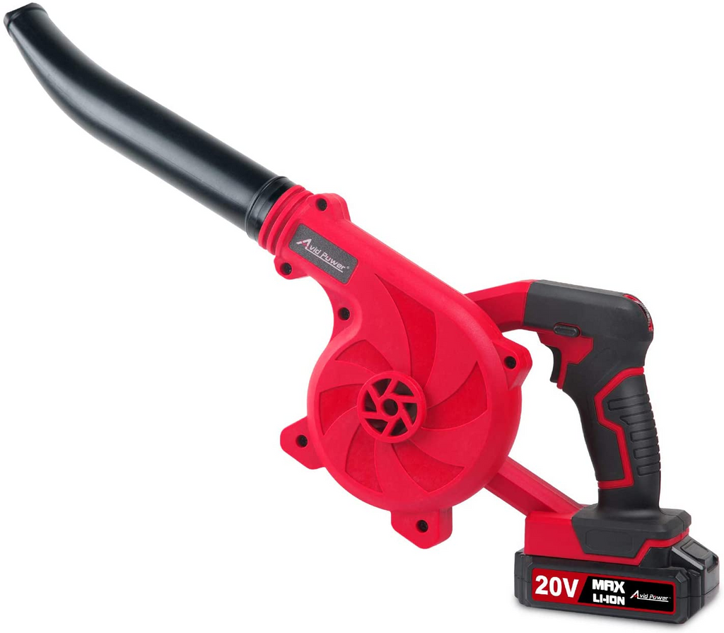 20V Cordless Leaf Blower With Lithium Battery And Charger Low Noise  Lightweight