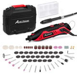 Rotary Tool Kit Variable Speed with Flex Shaft, 61pcs Accessories and Carrying Case for Grinding, Cutting, Wood Carving, Sanding, and Engraving